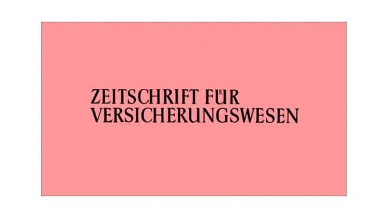 Logo Zeitschrift für Versicherungswesen