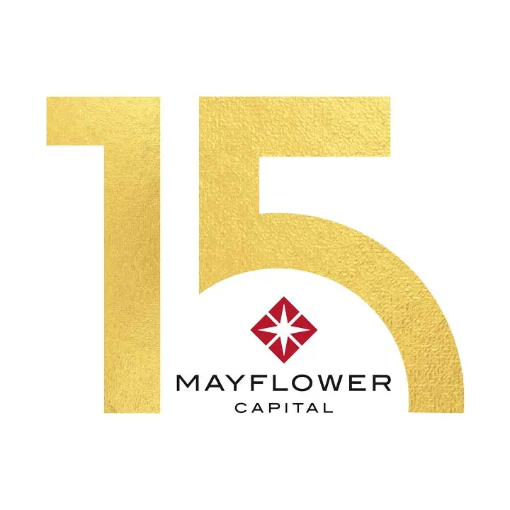 15 Jahre Mayflower Logo